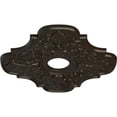 thumbnail image 3 of Ekena Millwork 17 3/4"OD x 3 1/8"ID x 1"P Peralta Ceiling Medallion (Fits Canopies up to 4 5/8"), Hand-Painted Stone Hearth, 3 of 6
