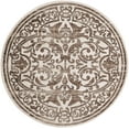 thumbnail image 2 of Rugs.com Hermitage Collection Rug – 6 Ft Round Chocolate Brown Medium Rug Perfect For Kitchens, Dining Rooms, 2 of 9