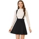 thumbnail image 1 of INSPIRE CHIC Women's Pinafore Flared Skater Suspender Overall Skirts Black XL, 1 of 6
