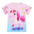 thumbnail image 6 of ATAIKU 3-8Y Summer Pajamas for Girls – Unicorn PJS Cute Jammies Set Kids 2Pcs Sleepwear 4T, 6 of 6
