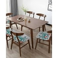 thumbnail image 5 of Christmas Coastal Chair Seat Covers for Dining Room Stretch Chair Seat Covers Set of 2, Ocean Crab Starfish Conch Wooden Grain Chair Seat Protector Cushion Slipcovers for Kitchen Restaurant Office, 5 of 6