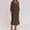 Coffee, variant on DuoJiaJ Womens Casual Dress, Crew Neck Ruffled Long Sleeve Dresses Green S-5XL