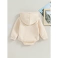 thumbnail image 2 of nvzhuang Baby Boys Girls Rompers Hoodies Clothes Hooded Long Sleeve Sweatshirts Jumpsuits Bodysuits, 2 of 9