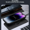 thumbnail image 5 of Cowithday CamShield Prop Case for iPhone 15 Pro Max with Camera Cover, Support Wireless Charging, Shockproof Kickstand Anti-Fingerprint [Skin Friendly] Case for iPhone 15 Pro Max - Blue, 5 of 11