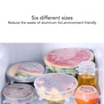 thumbnail image 3 of 6 Pcs Silicone Stretch Lids High Temperature Resistance Round Reusable Silicone Lids for Refrigerator Microwave Oven Silicone Cover 6 Pcs, 3 of 8
