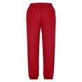 thumbnail image 4 of Girls Pants Casual Pants for Girls Medium And Large Children Casual Girls Solid Color Drawstring Sweatpants, 4 of 6