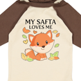 thumbnail image 4 of Inktastic My Safta Loves Me- Little Fox Boys or Girls Long Sleeve Baby Bodysuit, 4 of 5