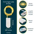 thumbnail image 6 of MUMUXI Fairy Lights Battery Operated Pack of 12 Warm White 7.2FT x20 LED String, 6 of 7