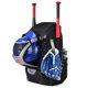 thumbnail image 1 of Mochila de béisbol Qarigey para niños de 8 a 12 años gran capacidad negro, 1 of 6