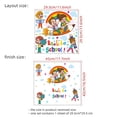 thumbnail image 4 of Adhesivos de pared de PVC con dibujos animados sobre el regreso a la escuela para niños, 4 of 4