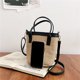 thumbnail image 3 of Bolso Hombro Paja para Mujer Bolsos Cruzados Tejidos PU (), 3 of 9