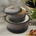 thumbnail image 2 of BergHOFF Neo Cast Iron 7qt. Round Dutch Oven 11" with Lid, Oyster, 2 of 10