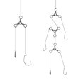 thumbnail image 4 of 10 Pcs Connecteurs Trigeminaux 3 Voies pour la Pêche 3, 4 of 9