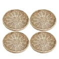 thumbnail image 1 of 4 Pcs Paper Plate Holder 10 Inch Round Woven Plate Holder Reusable Paper Plate Holders For Picnic Party Cookie Sheet Nonstick Small Wire Cooking Racks Non Stick Pizza Pans Small 13x9 Baking Pan, 1 of 4