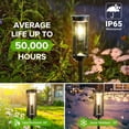 thumbnail image 4 of COCOBELA Bright Solar Pathway Lights Outdoor, 8 Pack Solar Powered Garden Lights Waterproof IP65, Auto On/Off Outdoor Light for Lawn Patio Walkway Driveway Decor Landscape Lighting, 4 of 9