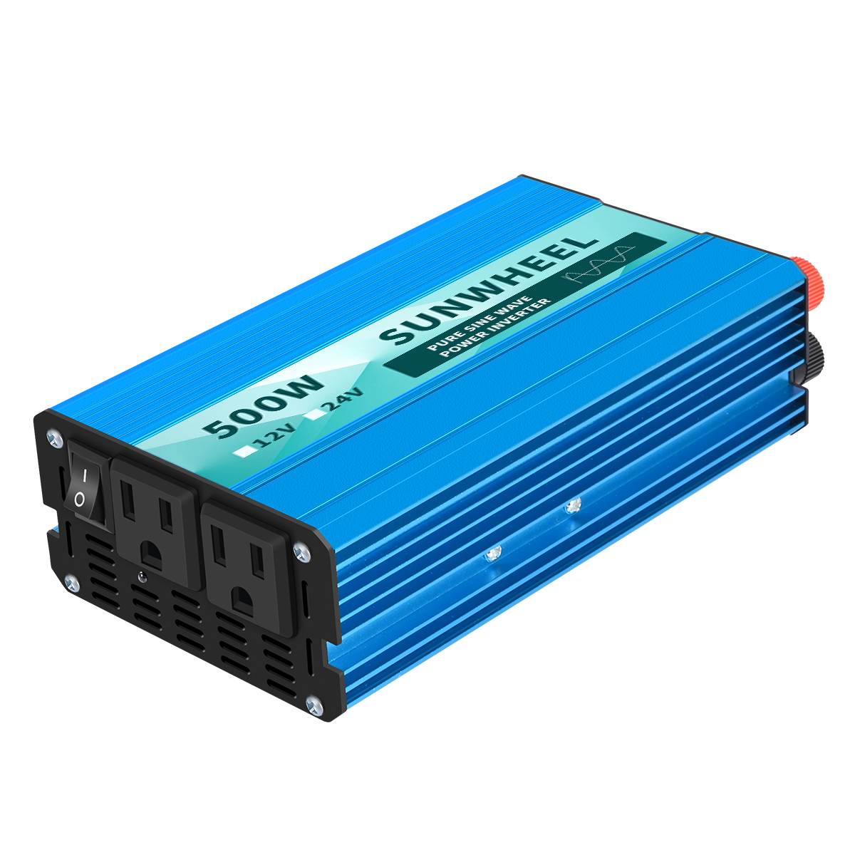 SUNWHEEL 1000W Pure Sine Wave Inverter Auto DC 12V/24V to AC 110V 60HZ Voltage, Frequency Converter Solar car Transformer