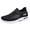 Black, variant on TOWED22 Men's Slip On Sneakers Breathable Stretch Mesh Walking Shoes Lightweight Slip-Resistant Fashion Sneakers(Black,8.5)