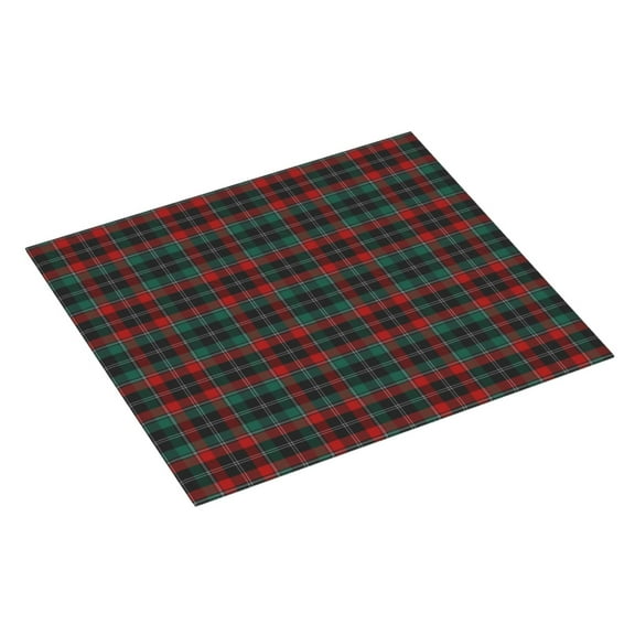 Uemuo Tartan Plaid Pattern Dish Drying Mat,16*18 inch Absorbent Dish Drainer Kitchen Counter,Large Size Dish Drying Pad for Countertops,Sinks,Draining Racks