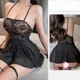 thumbnail image 2 of Babydolls malla bordada perspectiva falda de hilo fino lencería sexy mujer ropa interior sexy sin censura mujer ropa sexy, 2 of 5