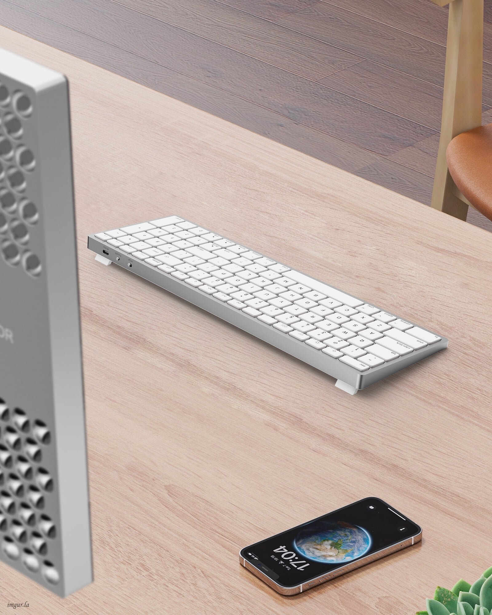 Yivandi Wireless Bluetooth Keyboard for Mac Mini OS – US Qwerty Layout,Rechargeable Battery,  Extra-Long Working Time, Compatible with iMac/MacBook Pro/Mac Mini or iPad