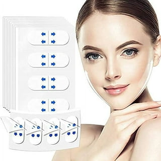 Miuline 40pcs Face Lift Tape Invisible Face Lifting Stickers Face Lifting  Patch with 3 Lifting Ropes Adhesive Double Chin Tape V-line Face Wrinkle