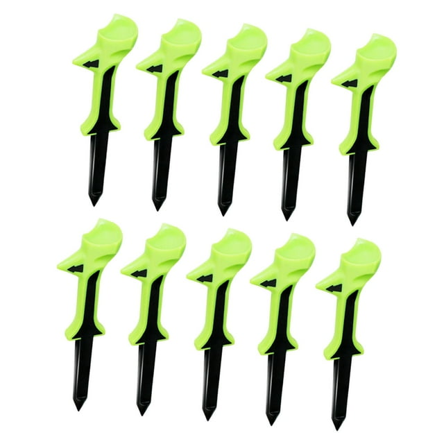 Siruishop 10x Golf Tees Durability Sturdy Training Equipment Professional Golfing Tees Green