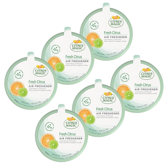 Ambientador Citrus Magic que absorbe el olor de cítricos frescos, 240 ml x 6