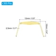 thumbnail image 2 of Uxcell 300Pcs 10x12mm Copper Chandelier Connector Pins Chandelier Crystal Clips, Gold, 2 of 5