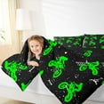 thumbnail image 4 of Homewish Black Green Motorcycle Bedding Comforter Set, Fashion Graffiti Art Twin Comforter Sets, Teens Kids Boys Girls Reversible Bedding Set, Breathable Home Decor, 2pcs, 4 of 8