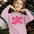 thumbnail image 3 of Smartprints Women's Sunshine & Good Intentions Sweatshirt Light Pink, Cotton, S, 3 of 4