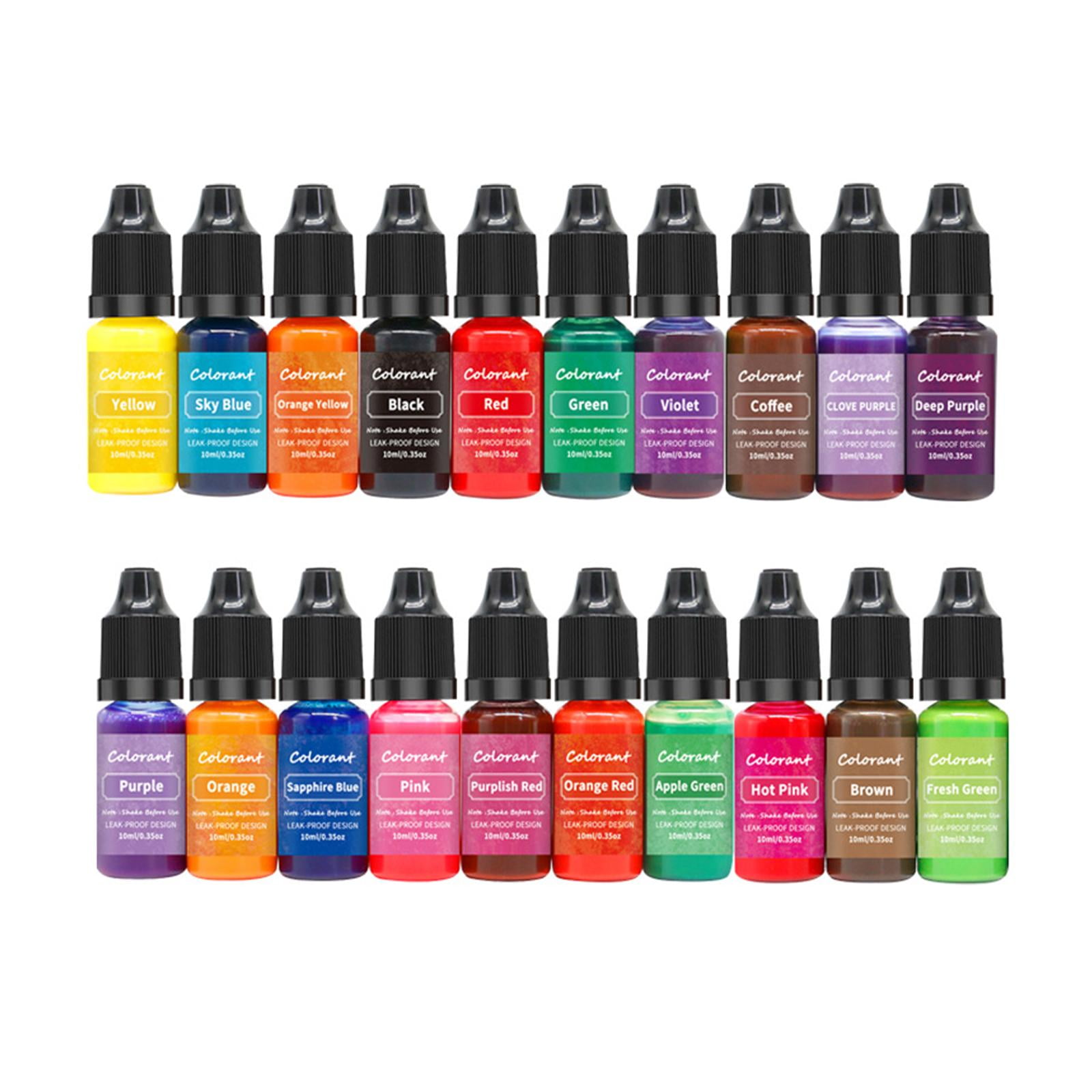 FVDPWYE 20 Pieces Candle Dye Candle Color Dye for Soy Candle Making Liquid Colorants Dye