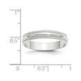 thumbnail image 3 of Primal Gold 10 Karat White Gold 4mm Lightweight Milgrain Half Round Band Size 8.5, 3 of 4