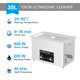 thumbnail image 3 of Baño ultrasónico 60W-900W 0,8L 2L 3L 4L 6L 10L 15L 22L 30L Calentador Temporizador Cesta de acero inoxidable Máquina de limpieza Ultra Cleaner, 3 of 5