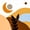 Amber Sand Skyblue, variant on Castle Fairy Bohemian Ceramic Vase Twin Sheets 3pcs,Vintage Mountain Crescent Bedding,Rust Coffee Beige,1 Flat Sheet, 1 Fitted Sheet and 1 Pillowcase