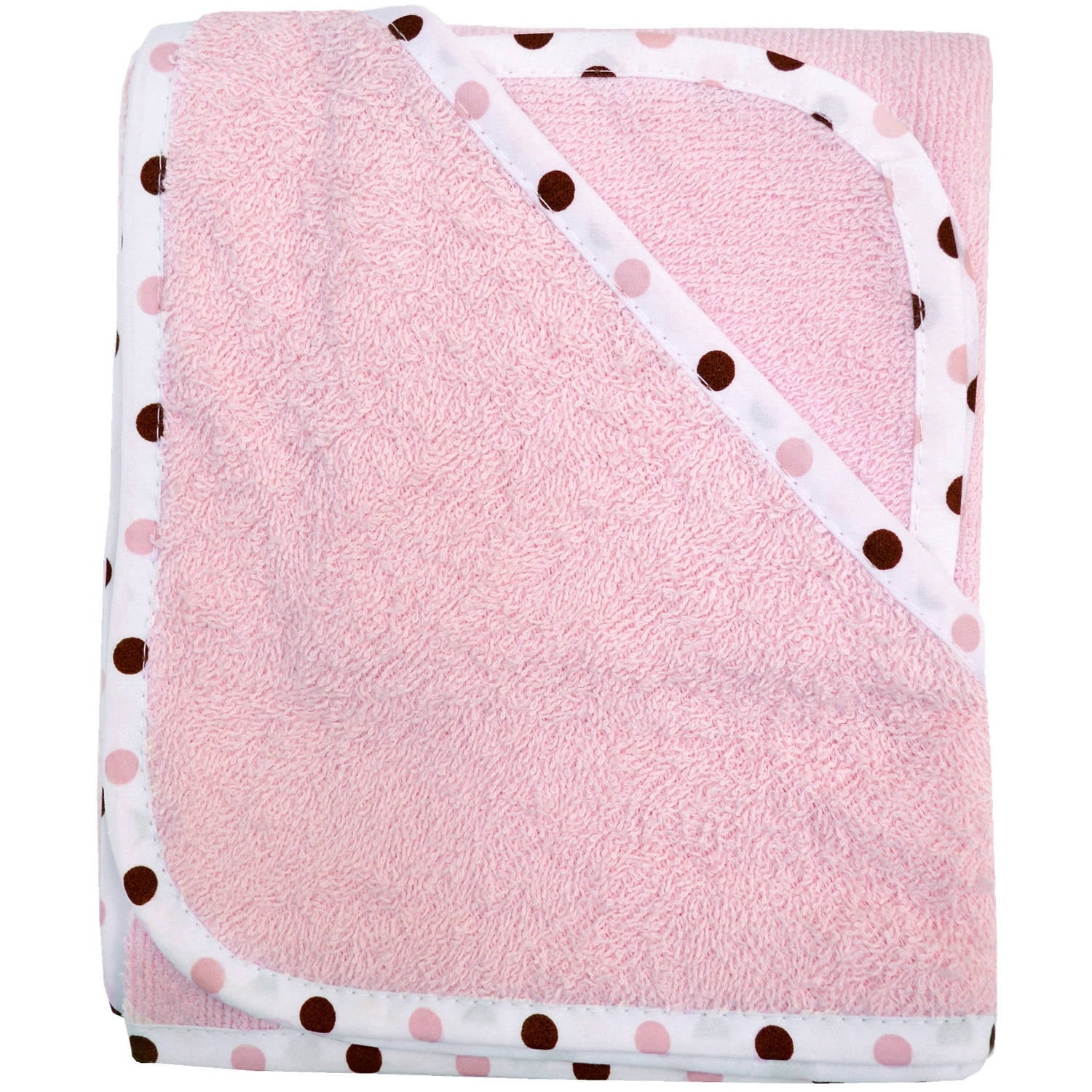 TL Care 100 Percent Organic Cotton Terry Hooded Towel Set, Pink