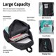 thumbnail image 4 of Easygdp Teal Turquoise 1 Mochila para Niños y Niñas con Set de Caja de Almuerzo y Estuche para Lápices 3 en 1, Mochila Escolar Estampada para Adolescentes, 4 of 7