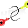thumbnail image 4 of 10Pcs Gancho De Cabeza De Metal Multicolor Para Cebo De Gusano Suave Swimbait Invierno Hielo Roca Mar Pesca Tackle 2-10g Raíz Jig Heads Fishhooks, 4 of 4
