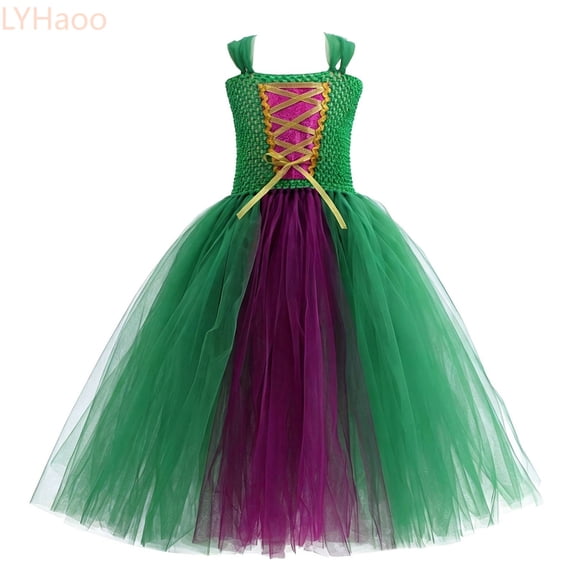 LYHaoo Elegant Kids Outfits Dress For Halloween Long Gown Suitable For Events And Parties,Girls Halloween Dress(6-7 Years)