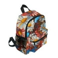 thumbnail image 2 of FORMRS School Backpack with Front Zippered Pocket 12" Student Travel Daypack, Vibrant Floral, 2 of 6