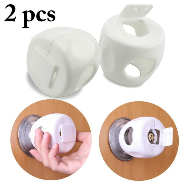Bangcool Housse de Bouton de Porte en Plastique Polyvalente Housse de Sécurité pour Enfant Housse Anti-Bébé