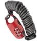 thumbnail image 4 of Candado de cable para casco de bicicleta, candado de contraseña antirrobo universal portátil para motocicleta y bicicleta, color rojo YUNYI BRAND  Deportes, 4 of 8