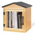 thumbnail image 1 of Caja de libros para exterior Exttlliy, gabinete de madera 33 x 28 x 41 cm, 1 of 7