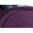 thumbnail image 5 of 3 Piece Luxury U Shape Pattern Comforter By D.N.G. BEDDINGS Set Premium Super Soft, 1000 Thread Count 100% Egyptian Cotton Full/Queen Size Plum Color, 5 of 9