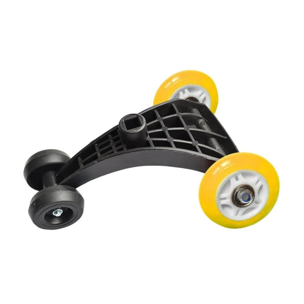 Trípode giratorio para coche para niños, accesorio de rueda de juguete para coche columpio para niños, rueda de paseo con movimiento Amarillo