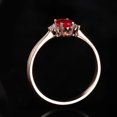 thumbnail image 2 of Natural Ruby & Diamond Ring,14K Rose Gold Wedding Ring, Bridal Engagement Ring, 2 of 5
