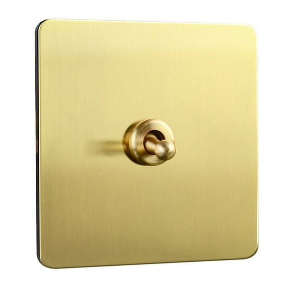 Exceptional Durability Retro Brass Toggle Light Rocker Switch with Lever Action