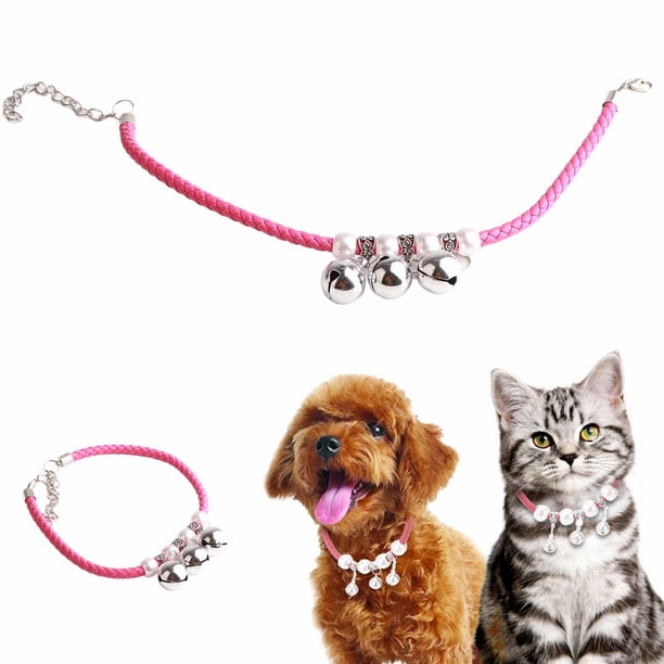 Collares Lindos Ajustables Para Mascotas De Con Campana Para La Mayoría De Los Suministros Para Perros Y Gatos