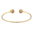 thumbnail image 4 of 0.4 TCW Solid 18 Kt Yellow Gold SI Clarity HI Color Diamond Bangle Bracelet With Round Closing, 4 of 5