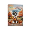 thumbnail image 2 of Thanksgiving Boston Terrier Pilgrim Grateful, Thankful, Blessed Fall Welcome Travel Passport Wallet Gentleman Dog Lover Gifts PU Leather Passport Holder Cover - 00021, 2 of 5