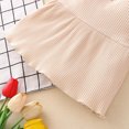 thumbnail image 6 of Odeerbi Girls Dress Baby Girls Clothes Toddler Ruffle 2024 Long Sleeve Solid Knit Tops Pants Set Outfits Beige, 6 of 8